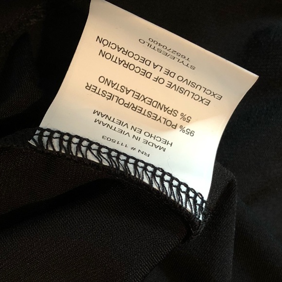 NWT Luxology black gold accent blouse shirt top women’s size small - Picture 4 of 4